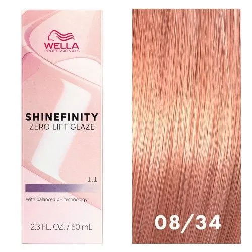 картинка Wella Shinefinity гель-крем краска 08/34 пряный имбирь фото