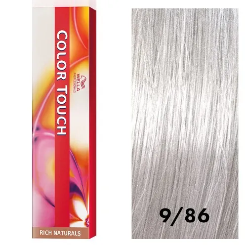 картинка Краска wella color touch 9/86 Очень светлый блонд жемчужно-фиолетовый фото