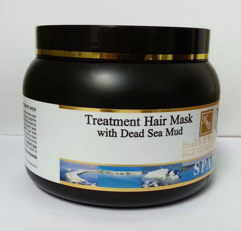 Маска для волос питательная с солью и грязью мертвого моря